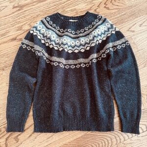 Original Weatherproof Vintage Sweater Fair Isle Design Crewneck Nordic Women S
